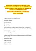 Virginia State Emergency Vehicle Operations &lpar;EVOC&rpar; &NewLine;Comprehensive Resource To Help You Ace 2026-2027 Exams &NewLine;Includes Frequently Tested Questions With ELABORATED &NewLine;100&percnt; Correct COMPLETE SOLUTIONS &NewLine;Guaranteed Pass First Attempt&excl;&excl; Current Update&excl;&excl; &NewLine;Insta