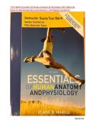 TEST BANK - Essentials Of Human Anatomy & Physiology 10th Edition By&NewLine;Elaine N&period; Marieb &vert;  ISBN-13 &rlm; &colon; &lrm; 978-0321720399   &vert; Questions And Answers &vert; All Chapters Graded A&plus;