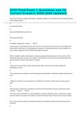 2310 Final Exam 1 Questions and All Correct Answers 2025-2026 Updated&period;