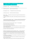 NUR 2310- Midterm Exam Questions with Complete Solutions&period;