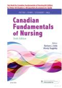 Test Bank for Canadian Fundamentals of Nursing 6th Edition&NewLine;by Potter All Chapters 1-48 &lpar;questions & answers&rpar; A&plus; Guide 
