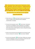 MHIC &vert; Maryland Home Improvement Commission &lpar;Latest &NewLine;Exam&rpar; &vert; Questions and Correct Answers &vert; Verified Answers &vert; &NewLine;Just Released Comprehensive Resource To Help You Ace &NewLine;2026-2027 Exams Includes Frequently Tested Questions &NewLine;With ELABORATED 100&percnt; Correct C
