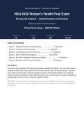 NSG 6430 Women's Health Final Exam South University College of Nursing Verified Answers Actual Exam 2026&sol;2027 &vert; Complete Exam-Style Questions &vert; 100&percnt; Verified &ndash; Detailed Rationales &ndash; Pass Guaranteed &ndash; A&plus; Graded&NewLine;&NewLine;