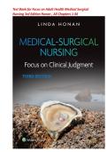 Test Bank for Focus on Adult Health Medical Surgical&NewLine;Nursing 3rd Edition Honan &comma; ISBN&colon;9781975190941&vert;  All Chapters 1-56  
