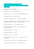 NURS 2500-Final Exam with Guaranteed Pass Solutions 2025-2026 Updated&period;