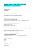 NURS 2500&colon; Exam Unit 2 Review Questions and Answers&period;&NewLine;&NewLine;