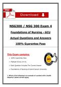 NSG300 &sol; NSG 300 Exam 4 &lpar;2025&rpar; &ndash; Foundations of Nursing &ndash; GCU Actual Questions & Answers PDF