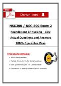 NSG300 &sol; NSG 300 Exam 2 &lpar;2025&rpar; &ndash; Foundations of Nursing &ndash; GCU Actual Questions & Answers PDF