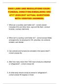 OHIO LAWS AND REGULATIONS EXAM - &NewLine;FUNERAL DIRECTING&sol;EMBALMING ORC &NewLine;4717 2026&sol;2027 ACTUAL QUESTIONS &NewLine;WITH VERIFIED ANSWERS&period;