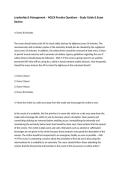 Leadership & Management &ndash; NCLEX Practice Questions &ndash; Study Guide & Exam Review