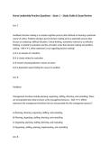 Nurse Leadership Practice Questions &ndash; Exam 1 &ndash; Study Guide & Exam Review