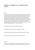 NCLEX Review &ndash; Management of Care &ndash; Study Guide & Practice Questions