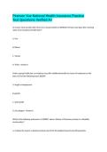 Pearson Vue State Health Insurance Practice Exam Questions with 100&percnt; A&plus; Graded Answers