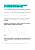 Wisconsin Health Insurance Exam Practice Questions with Definitive Solutions