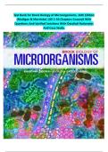 Brock Biology of Microorganisms &ndash; 16th Edition &lpar;Madigan&rpar; &vert; Complete Test Bank All Chapters  9780134261928 2026&sol;2027