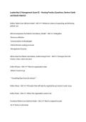 Leadership & Management Exam &num;2 &ndash; Nursing Practice Questions&comma; Review Guide and Study Material