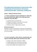 ATI Fundamentals Proctored Exam &lpar;21 Latest Versions&comma; 2022&rpar; &NewLine;&sol; Fundamentals ATI Proctored Exam &sol; ATI Proctored &NewLine;Fundamentals Exam &vert;Real &plus; Practice Exam&comma; Verified Q & A&vert; 