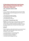 ATI Gerontology Final Exam Quiz &lpar;5 Latest Versions&comma; &NewLine;2022&rpar; &sol; Gerontology ATI Final Exam Quiz &vert;Real &plus; &NewLine;Practice Exam&comma; Verified Q & A&vert; 