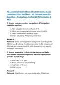 ATI Leadership Proctored Exam &lpar;31 Latest Versions&comma; 2022&rpar; &sol; &NewLine;Leadership ATI Proctored Exam &sol; ATI Proctored Leadership &NewLine;Exam &vert;Real &plus; Practice Exam&comma; Verified Q & A&vert;Prioritization & &NewLine;ABCs