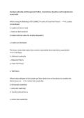 Nursing Leadership and Management Prelims &ndash; Exam Review Questions and Comprehensive Study Guide
