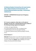 ATI Maternal Newborn Proctored Exam &lpar;32 Latest Versions&comma; &NewLine;2022&rpar; &sol; Maternal Newborn ATI Proctored Exam &sol; ATI &NewLine;Proctored Maternal Newborn Exam &vert;Real &plus; Practice Exam&comma; &NewLine;Verified Q & A&vert; 