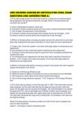 HUD HOUSING COUNSELOR CERTIFICATION FINAL EXAM QUESTIONS AND ANSWERS FIRM