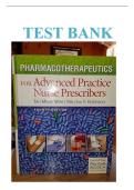 TEST BANK for Pharmacotherapeutics for Advanced Practice Nurse Prescribers&comma; 4th Edition by Woo & Robinson &vert; Complete Guide &vert; Latest Update 2026&sol;2027 &vert; A&plus; Grade