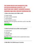 &NewLine;TEST BANK Molecular Diagnostics 3rd Edition Buckingham