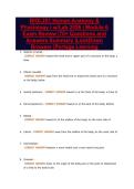 BIOL251 Human Anatomy &&NewLine;Physiology I w&sol;Lab 2026 &vert; Module 6&NewLine;Exam Review &vert;70&plus; Questions and&NewLine;Answers Summary &vert;LockDown&NewLine;Browser &vert;Portage Learning