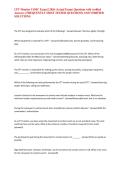 CFT Monitor USMC Exam &vert;&vert; 2026 &lpar;Actual Exam&rpar; Questions with verified Answers &vert; FREQUENTLY MOST TESTED QUESTIONS AND VERIFIED SOLUTIONS &commat; 2026&NewLine;