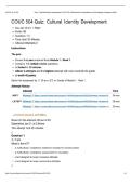 COUC 504 QUIZ&colon; CULTURAL IDENTITY DEVELOPMENT &vert; ATTEMPT 2 &vert; QUESTIONS AND ANSWERS &vert; 2026 UPDATE &vert; 100&percnt; CORRECT&period;