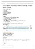COUC 504 QUIZ&colon; SOCIAL JUSTICE AND BIBLICALLY-INFORMED SOCIAL JUSTICE &vert; 2026 UPDATE &vert; QUESTIONS AND ANSWERS &vert; 100&percnt; CORRECT&period;