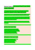 Statistics Chapter 10 EXAM STUDY GUIDE 2026&sol;2027 Accurate Questions with Correct Detailed Answers &vert;&vert; Newest Version