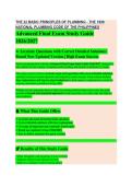 The 22 Basic Principles of Plumbing EXAM STUDY GUIDE 2026&sol;2027 Accurate Questions with Correct Detailed Answers &vert;&vert; Newest Version