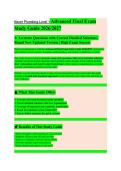 NCCER Plumbing Level 1 EXAM STUDY GUIDE 2026&sol;2027 Accurate Questions with Correct Detailed Answers &vert;&vert; Newest Version