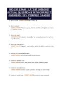 BIO 251 EXAM 1 LATEST 2026&sol;2027&NewLine;ACTUAL QUESTIONS WITH CORRECT&NewLine;ANSWERS 100&percnt; VERIFIED GRADED&NewLine;A&plus;