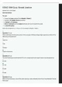 COUC 504 QUIZ 2&colon; SOCIAL JUSTICE &vert; QUESTIONS AND ANSWERS &vert; 2026 UPDATE &vert; 100&percnt; CORRECT&period;