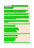 RAD1125 Exam 1 EXAM STUDY GUIDE 2026&sol;2027 Accurate Questions with Correct Detailed Answers &vert;&vert; Newest Version