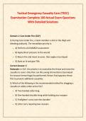 TECC Exam Prep 2026-2027&colon; 100 Actual Questions & Rationales &vert; Tactical Emergency Casualty Care Certification Study Guide for Law Enforcement&comma; EMS & First Responders