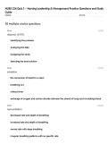 NURS 226 Quiz 1 &ndash; Nursing Leadership & Management Practice Questions and Study Guide