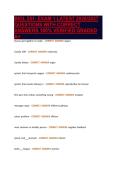 BIOL 251- EXAM 1 LATEST 2026&sol;2027&NewLine;QUESTIONS WITH CORRECT&NewLine;ANSWERS 100&percnt; VERIFIED GRADED&NewLine;A&plus;