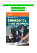 Test Bank for Nancy Caroline's Emergency Care in the Streets 9th Edition by Nancy Caroline &vert; Questions and Answers &vert; 100&percnt; Guarantee Pass &vert; Complete Paramedic Exam Prep