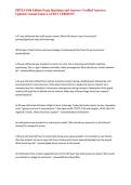 PHTLS 10th Edition Exam Questions and Answers &lpar;Verified Answers&rpar; Updated &lpar;Actual Exam&rpar; LATEST VERSION&excl;&excl;&NewLine;