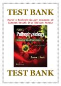 PORTH&rsquo;S Pathophysiology 10th Edition Norris Test Bank &lpar;All Chapters &rpar; - Q&A with Rationales