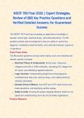 NEIEP 700 Final 2026 &vert; Expert Strategies&comma; Review of &lpar;88&rpar; Key Practice Questions and Verified Detailed Answers&semi; for Guaranteed Success&NewLine;&NewLine;