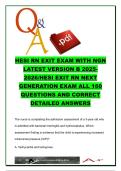 HESI RN Exit Exam 2025&ndash;2026 &lpar;NGN&rpar; &vert; 160 Questions & Detailed Answers &vert; Medical-Surgical&comma; Pediatrics&comma; Pharmacology & Critical Care &vert; RN Nursing Exam