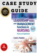 Full Test Bank for Leadership Roles and Management Functions in Nursing&colon; Theory and Application 11th Edition by Carol J&period; Huston &lpar;2025&rpar; Complete Chapter-by-Chapter Coverage Verified Questions & Correct Answers Detailed Rationales &sol; Explanations Nursing Lea