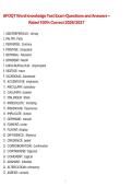 AFOQT Word Knowledge Test Exam Questions and Answers 2026&sol;2027 &ndash; Complete Vocabulary Practice and Verified Solutions