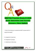 NBSTSA CST Practice Exam B 2026 &vert; 150 Certified Surgical Technologist Questions & Verified Answers &vert; Sterile Processing&comma; Surgical Procedures & Perioperative Care &vert; CST Board Review