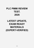 PLC PMMI Review Test 2026 &vert; Programmable Logic Controllers Questions & Answers Study Guide